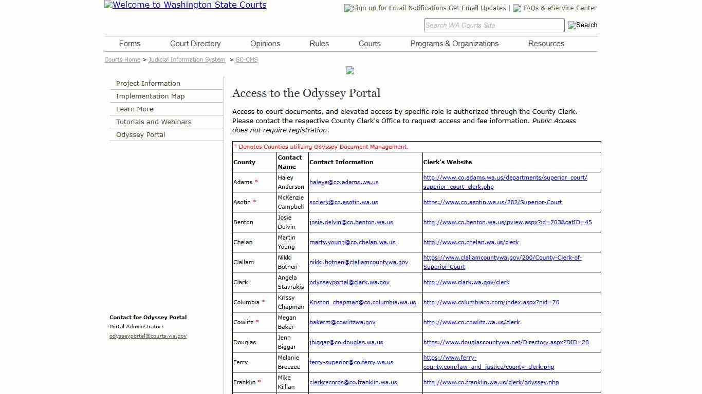 Washington State Courts Washington Courts